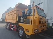 SINOTRUK Heavy Duty Tipper Dump Truck LHD พร้อมโครงกระดูก Cab ความแข็งแรงสูงด้านเดียวสีเหลือง