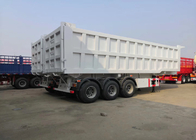 Cargo Utility Semi Trailer Truck Storage Boxes ระงับปกติในสีขาว