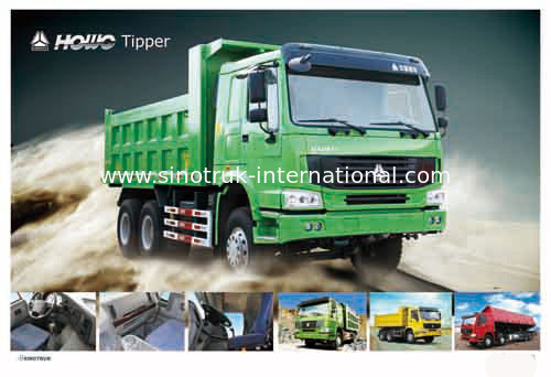 รถดัมพ์ SINOTRUK HOWO 10wheels LHD 371HP 25tons 10-25CBM ZZ3257N3847A