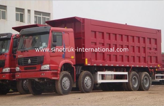 SINOTRUK HOWO รถดัมพ์ 371HP 8X4 LHD 31-60tons 20-30CBM ZZ3317N3867W