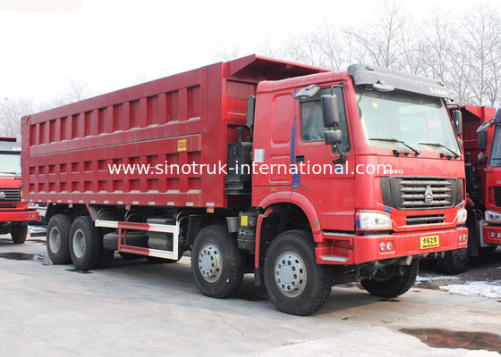 SINOTRUK HOWO รถดัมพ์ 371HP 8X4 LHD 31-60tons 20-30CBM ZZ3317N3867W