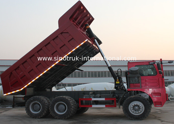 รถดัมพ์ SINOTRUK HOWO 70 การทำเหมืองแร่ 10wheels 371HP 70tons ZZ5707S3640AJ