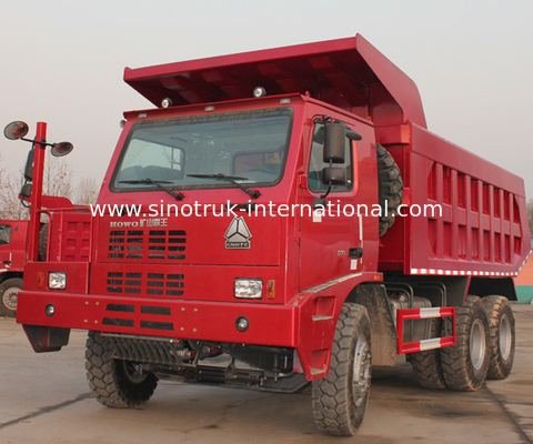 รถดัมพ์ SINOTRUK HOWO 70 การทำเหมืองแร่ LHD 6X4 371HP 70tons ZZ5707S3840AJ