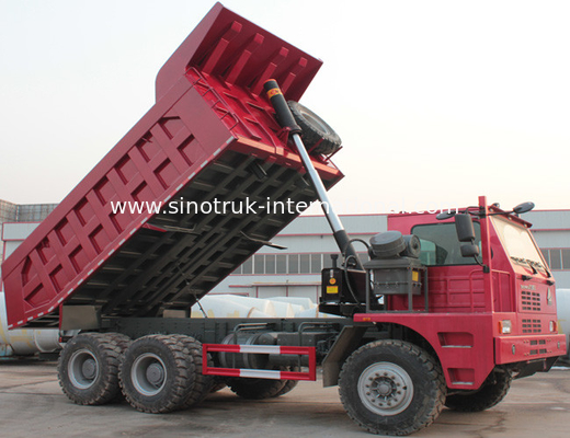 รถดัมพ์ SINOTRUK HOWO 70 การทำเหมืองแร่ LHD 6X4 371HP 70tons ZZ5707S3840AJ