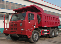 Heavy Duty SINO HOWO รถบรรทุก / รถบรรทุก 10 ล้อรถบรรทุก 371HP การสิ้นเปลืองน้ำมันเชื้อเพลิงต่ำ