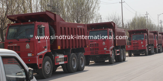 Professional 371HP เครื่องยนต์รถเทรลเลอร์รถบรรทุก, Safety 10 Wheel Dump Truck