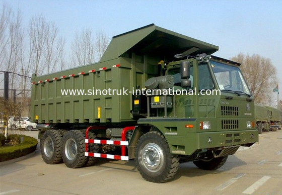 ความจุกำลังโหลดสูงรถดัมพ์ SINOTRUK HOWO70 Mining Truck 6X4