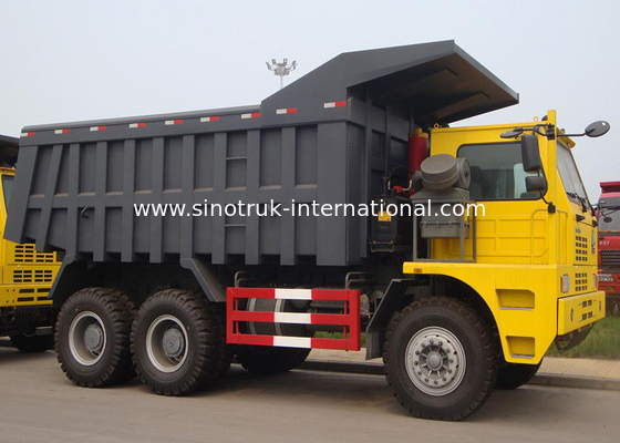 ความจุกำลังโหลดสูงรถดัมพ์ SINOTRUK HOWO70 Mining Truck 6X4