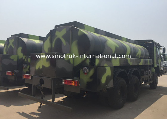 336HP HOWO Military Fuel Tanker Truck 16 - 25CBM Crude Oil Transportation Trucks