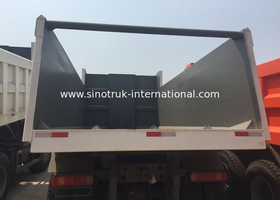 Hydraulic Steering Tipper Dump Truck / Ten Wheeler Dump Truck For Docks 25000 Kg