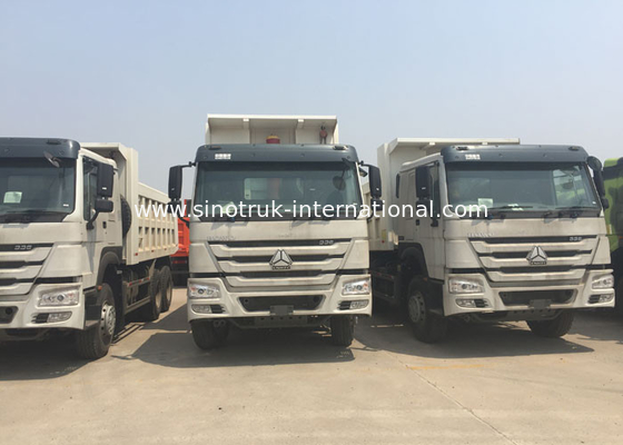 Hydraulic Steering Tipper Dump Truck / Ten Wheeler Dump Truck For Docks 25000 Kg