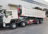12 Wheels Sinotruk HOWO 8X4 Dump Truck 400hp สำหรับการขุด