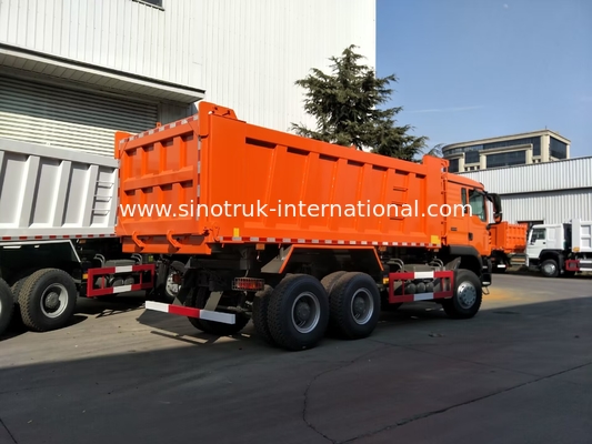 HOWO รถดัมพ์ Sinotruk 371HP TXcab Sunset Orange ZZ3257N384GB1