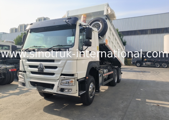 ซินอทรูค โฮโว ทิมเปอร์ ดัมป์ รถกระบะ 380HP 6 × 4 20CBM ขาว