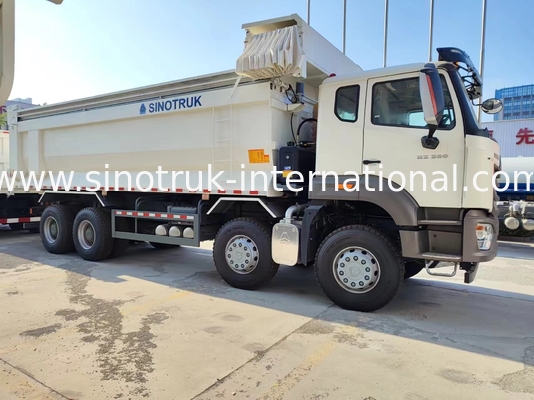 Sinotruk Hohan รถบรรทุกถังถังถังใหม่ HOWO N7 6 × 4 10 ล้อ 380Hp RHD U แบบอัตโนมัติ