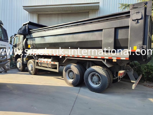 RHD 8×4 12 ล้อ HOWO รถกระบะ 380HP