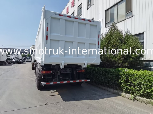 12 Wheels Sinotruk HOWO 8X4 Dump Truck 400hp สำหรับการขุด