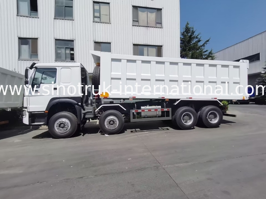 12 Wheels Sinotruk HOWO 8X4 Dump Truck 400hp สำหรับการขุด