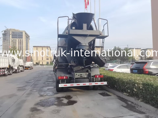 NEW HOWO HOHAN SINOTRUK รถบรรทุกผสมคอนกรีต สีดํา 10CBM 380HP 8X4 RHD