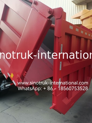 HOWO 12 ล้อ Sinotruk 8X4 รถบรรทุก 400hp สําหรับการเหมืองแร่ LHD U แบบคอนเทนเนอร์