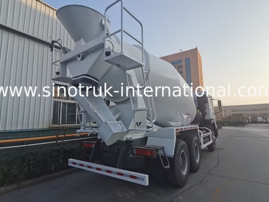 Sinotruk Howo คันผสมคอนกรีต 380HP 6-10CBM 6 X 4 ยูโร 2 โรงงานผสม RHD