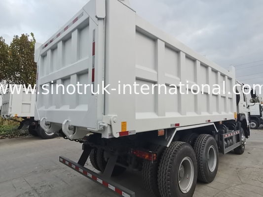 SINOTRUK HOWO 400HP รถกระบะกระบะกระบะสําหรับการก่อสร้าง A7 แสงเตือนทหาร