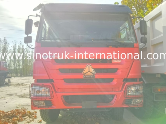รถบรรทุกถังถัง SINOTRUK HOWO A7 8X4 สําหรับการก่อสร้าง ZZ3317V3567B1