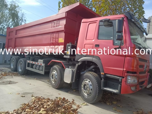 รถบรรทุกถังถัง SINOTRUK HOWO A7 8X4 สําหรับการก่อสร้าง ZZ3317V3567B1