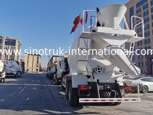SINOTRUK HOWO 6×4 10 ล้อ รถบรรทุกเครื่องผสมคอนกรีต 400 HP ประสิทธิภาพสูง LHD