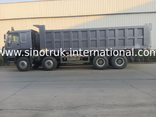 รถกระบะ Sinotruk Hohan 400hp 10ล้อ Lhd 40 ตัน 20-30cbm ZZ3317N356JB1 สีเทา