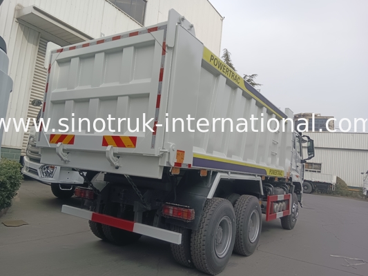 30-40 ตัน RHD 10 ล้อ หมุนรถบรรทุก SINOTRUK Haohan สําหรับการก่อสร้าง ขาว