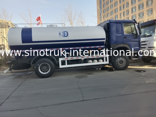 HOWO SINOTRUK รถบรรทุกถังน้ํา 300HP สีฟ้า