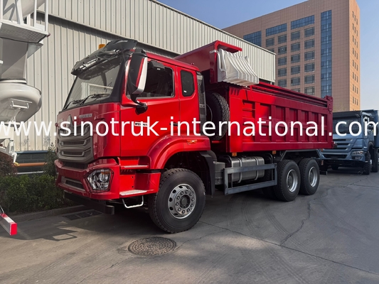 SINOTRUK HOHAN New Howo 6X4 RHD 10 ล้อ พร้อมผ้าใบเสริมเหล็ก ประตูหลังแข็ง การขนส่งที่ประสิทธิภาพ