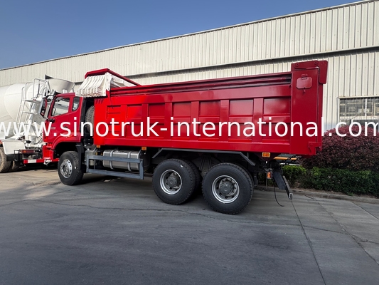 SINOTRUK HOHAN New Howo 6X4 RHD 10 ล้อ พร้อมผ้าใบเสริมเหล็ก ประตูหลังแข็ง การขนส่งที่ประสิทธิภาพ