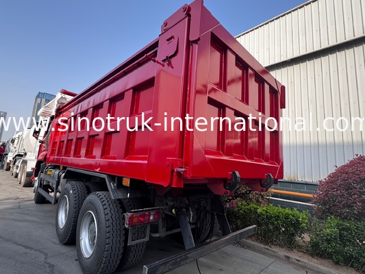 SINOTRUK HOHAN New Howo 6X4 RHD 10 ล้อ พร้อมผ้าใบเสริมเหล็ก ประตูหลังแข็ง การขนส่งที่ประสิทธิภาพ