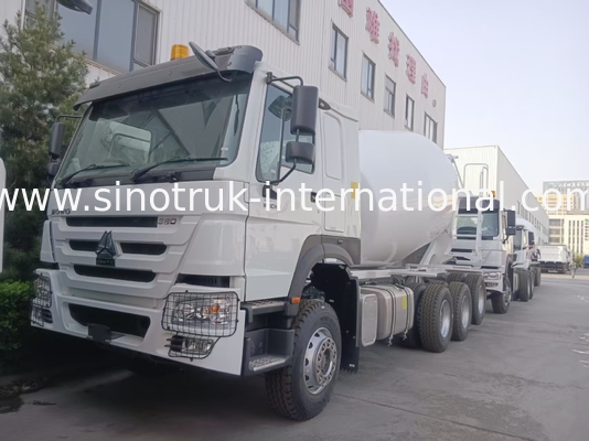 Sinotruk Howo รถบรรทุกเครื่องผสมคอนกรีต 10-20CBM 6 x 4 Euro 380Hp สร้าง