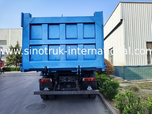 รถขนของสีฟ้า 8×4 380HP 26.91CBM ที่พลังงานพบความละเอียดในทุกภาระ