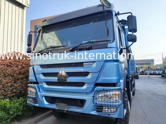 รถขนของสีฟ้า 8×4 380HP 26.91CBM ที่พลังงานพบความละเอียดในทุกภาระ