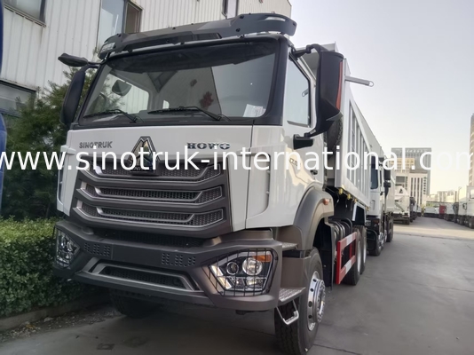 2 ผู้โดยสาร Sinotruk Hohan Tipper Dump Truck Weichai เครื่องยนต์ 6 × 4 LHD 380HP ด้วยชนิดการส่งด้วยมือ