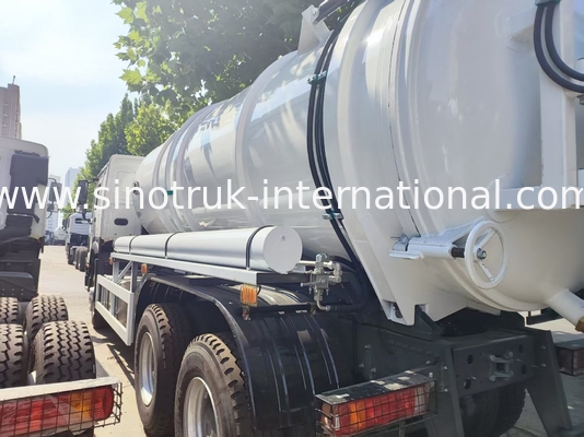 รถบรรทุกทำความสะอาดสิ่งปฏิกูล HOWO 6*4 16CBM 380HP ประสิทธิภาพสูง ตอบโจทย์โซลูชันการทำความสะอาดอเนกประสงค์