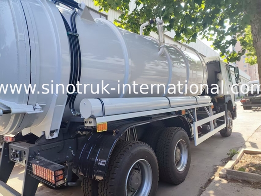 รถบรรทุกทำความสะอาดสิ่งปฏิกูล HOWO 6*4 16CBM 380HP ประสิทธิภาพสูง ตอบโจทย์โซลูชันการทำความสะอาดอเนกประสงค์