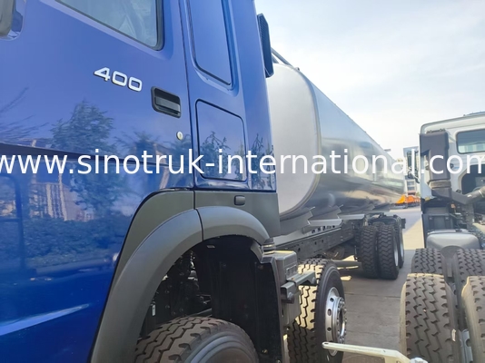 รถบรรทุกน้ำมัน HOWO 8*4 400HP LHD สำหรับงานหนัก ขนาด 40CBM ระบบถังคู่ สำหรับการขนส่งน้ำมันระยะไกล