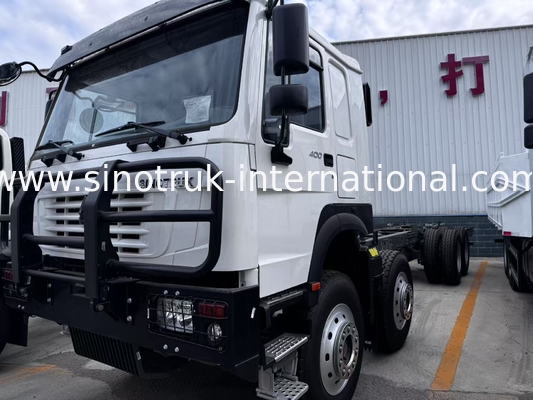 รถบรรทุกสินค้า Sinotruk HOWO 8X4 400 แรงม้า 12 ล้อ หัวเก๋งหน้าผี