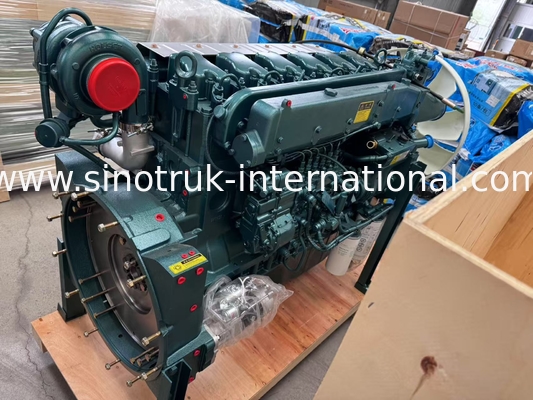 SINOTRUK WD615.47 371HP รถบรรทุก เครื่องยนต์ดีเซล 9.726L ยูโร 2