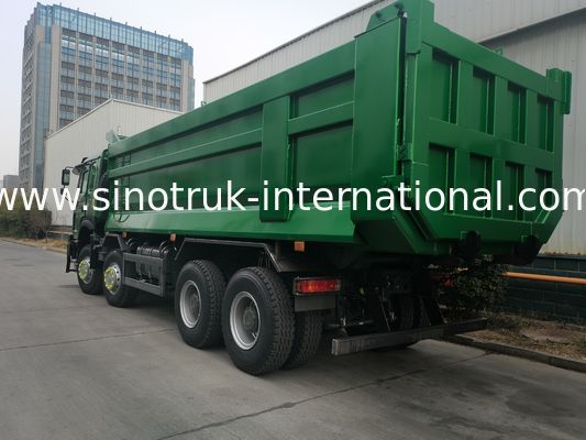 SINOTRUK HOWO 400HP 8X4 รถดั๊มพ์ Tipper สำหรับงานก่อสร้าง รุ่นหน้าเก่า หน้าผี กันชนแบบทหาร ตู้คอนเทนเนอร์ U Type