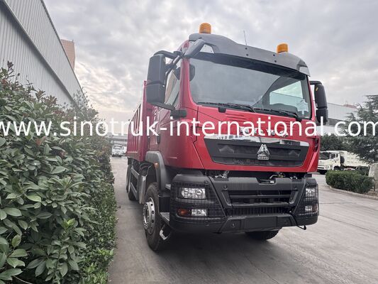 SINOTRUK HOWO TX รุ่น 400HP LHD รถดัมพ์ 6X4 พร้อมไฟเตือน
