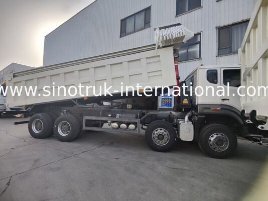 Sinotruk NX รถขนของดัมเปอร์ พร้อมเครื่องยนต์ 371 HP ความจุ 50-60T และ 8 × 4 ดริฟสําหรับการขนส่งภาระหนัก