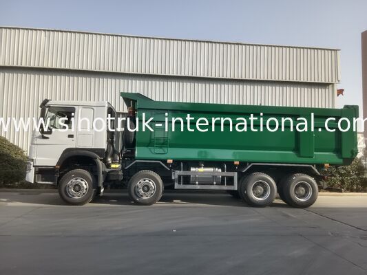 รถดั้มพ์ Sinotruk HOWO พร้อมเครื่องยนต์ 400 แรงม้า แบบพวงมาลัยซ้าย (LHD) ขับเคลื่อน 8x4 และความสามารถในการบรรทุก 31 ตัน