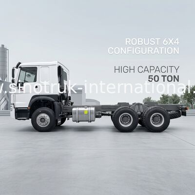 SINOTRUK HOWO Dropside Cargo รถพาณิชย์ รถบรรทุก แชสซี่ LHD 6X4 400HP