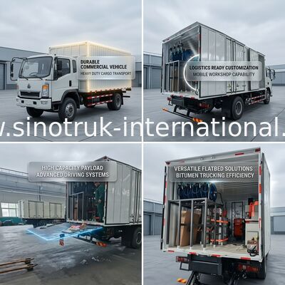 Sinotruk Howo Cargo Truck 10 ล้อ 400Hp 6 × 4 RHD ปรับแต่งสำหรับโลจิสติกส์